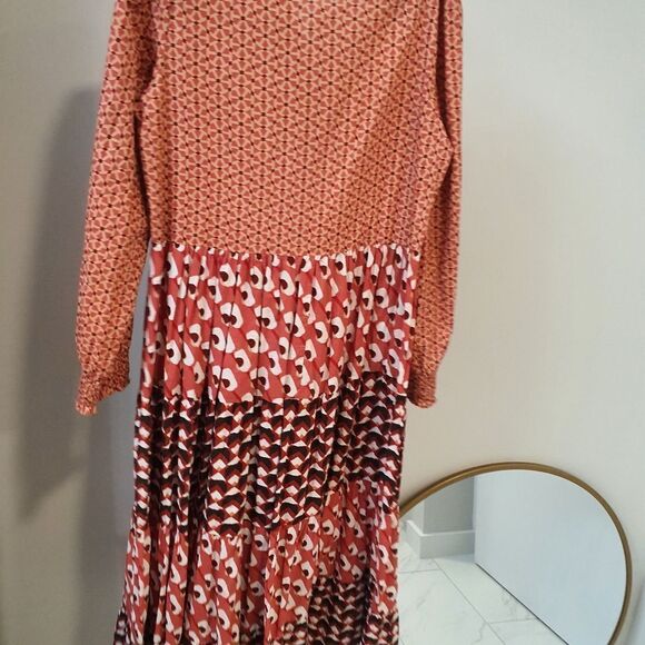 Anthropologie Ro's Garden Phoenix Maxi Dress Red India Boho Bohemian XS - Picture 6 of 8